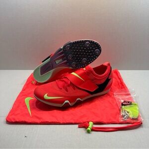 Nike Pole Vault Elite Track & Field Jumping Spikes Red FZ9649-600 Men Sz 12.5